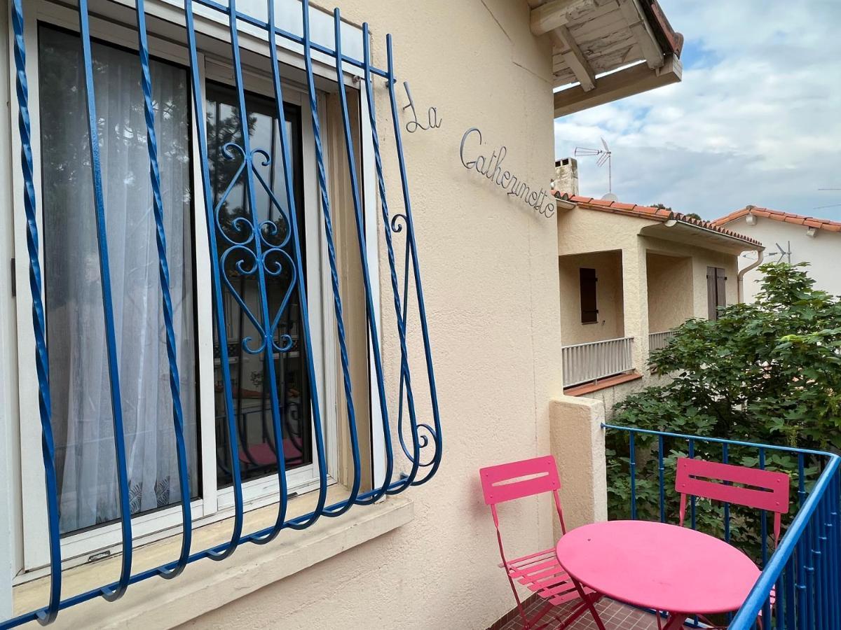 Grand F3 Vue Mer Centre Plage Proche Commerces Plage dʼArgelès Екстериор снимка